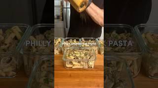 Philly Cheesesteak Pasta (580 Cals) #macros #mealprep