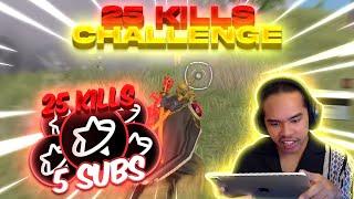 25 KILLS = 5 SUBS CHALLENGE!  | CODM BATTLE ROYALE GAMEPLAY