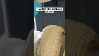 This is how fish skin leather is made #fishskin #leather #fashion #shorts