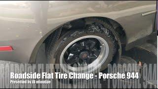 Roadside Flat Tire Change | 1983 Porsche 944