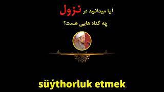 استاد احمد آخون تنگلی موضوع ربا خواری Süýthorluk etmek