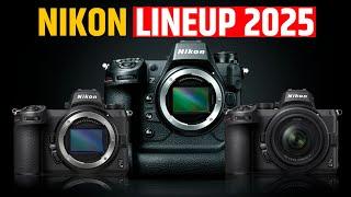 Nikon Camera Lineup 2025 ft. Nikon Z90, Nikon Z9H, Nikon Z5 II, Nikon Z9 II, Nikon Z50 II