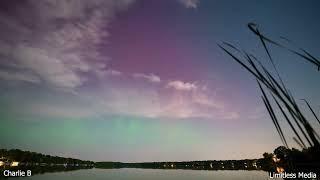 Vibrant Northern Lights from Delafield,  Wisconsin