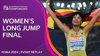 Four jumpers OVER 6.90m!  Women's long jump final replay | Roma 2024