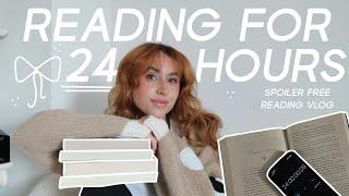 READING FOR 24 HOURS (spoiler free reading vlog) & a special announcement!!