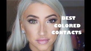 BEST COLORED CONTACTS IN THE WORLD FOR DARK EYES LOOKS REAL! (OTAKU LENSES)