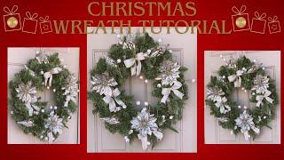 CHRISTMAS | WINTER CLASSIC WREATH TUTORIAL HOW TO MAKE A TRADITIONAL WREATH DIY