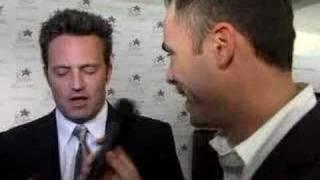 Matthew Perry talks to Matthew Schellhas at Benefit