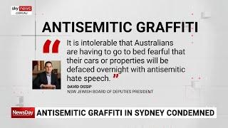 Antisemitic graffiti sprayed on car in Sydney's eastern suburbs condemned