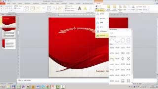 Curved text in PowerPoint 2010