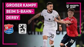 SpVgg Unterhaching - TSV 1860 München, Highlights mit Live-Kommentar | 3. Liga | MAGENTA SPORT