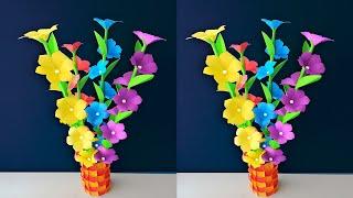 How to Make Beautiful Paper Flowers Easily | Home Decor With Paper