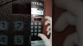 Выключенный домофон CYFRAL CCD20.
