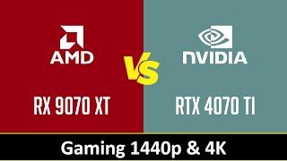 RX 9070 XT vs RTX 4070 TI