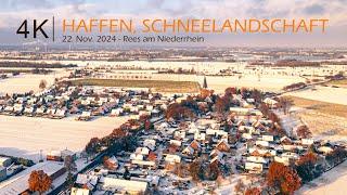 ️ Haffen, Schneelandschaft bei  Sonnenaufgang