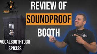 Review of SOUNDPROOF booth SPB33S - VocalBoothToGo