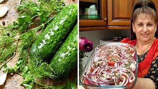 Мамин рецепт Самых Вкусных  Малосольных Огурцов! Потрясающе Вкусная Закуска из Помидор