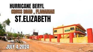 Hurricane Beryl smashes across St.Elizabeth Jamaica