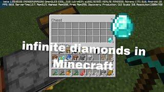 how to get infinite diamonds in Minecraft survival 1.20