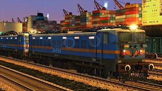 Early morning freight train from Chennai port | Railworks | Train Simulator | NTG GAMING