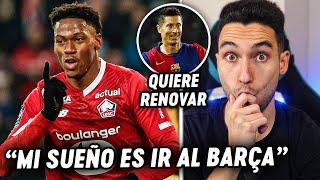 JONATHAN DAVID: "MI SUEÑO ES JUGAR en el BARÇA" ¡LEWANDOWSKI QUIERE RENOVAR! | ByDiegoX10