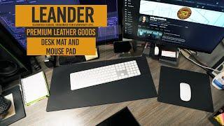 Leander Camo Reversible Leather Desk Mat and Mouse Pad | Real User Review