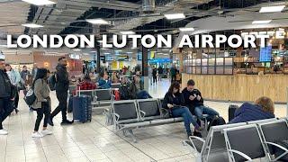 Arrival and Departure Of London Luton Airport  | London Luton Airport Walking Tour 2024 ️