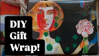 DIY Gorgeous Artsy Gift Wrap!