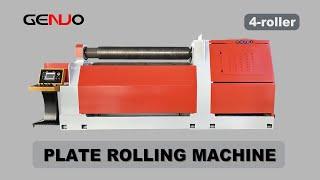 CNC Plate Rolling Machine Sheet Metal Working 4-Roller Plate Bending Factory On Sales