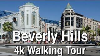 Walking Tour around Beverly Hills (Rodeo Drive) | 4K Ambient Lofi Relaxation Music (1Hr)