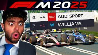 Audi's F1 start SHOCKS! Can I compete?! F1 Manager: 2025 DLC Career S2 Part 2