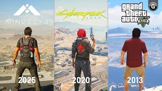 MindsEye vs Cyberpunk 2077 vs GTA 5 - Physics and Details Comparison