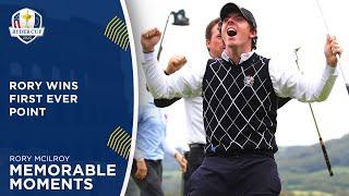 Rory McIlroy Wins First Full Ryder Cup Point | 2010 Ryder Cup