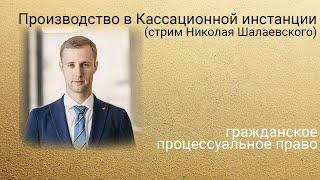 Производство в кассационной инстанции (стрим Николая Шалаевского)