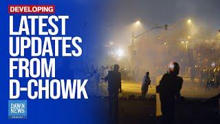 Scenes from D-Chowk: PTI Protesters Retreat as Lights Go Off | Islamabad | Dawn News English