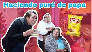 ENSEÑÁNDOLES A MI NANA Y MAMA COMO HACER PURE DE PAPA | Ana Varela