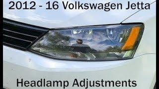 VW Jetta 2012-2016  Headlamps Install and Adjustment