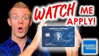 *WATCH ME APPLY* Amex Business Credit Card! (Amex Blue Business Cash Card)