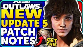 Star Wars Outlaws Update 5 is HERE! Patch Notes + NEW Cosmetic!