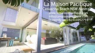 La Maison Pacifique luxury beachfront holiday vacation rental accommodation Casuarina NSW Australia