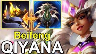 LOL CN BEST QIYANA - Beifeng Conqueror Qiyana vs Rumble - Challenger Qiyana Gameplay S14.20