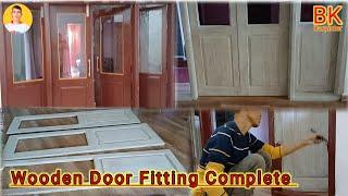 How To Paint Wooden Door || Lakadi ke Darwaja ko Paint Kaise Karen ||Bk Carpenter #woodworkingtips