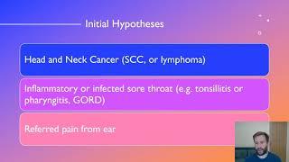 ENT Assessment - Sore Throat and Headache Case Study Analysis