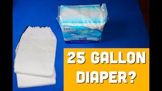 TREST Elite Briefs test: The 9.5 liter (25 gallon) diaper - What is the first review?