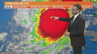 MILTON UPDATE: Location and time of possible landfall for Hurricane Milton