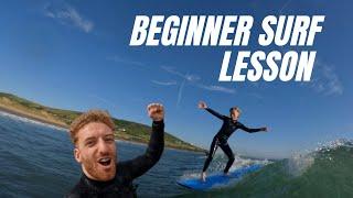 Watch A Beginner Surf Lesson