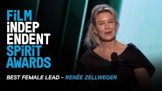 RENÉE ZELLWEGER wins Best Female Lead for JUDY at the 35th Film Independent Spirit Awards