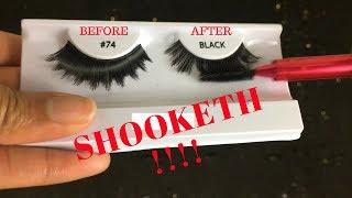 VIRAL EYELASH HACK TESTED | TRANSFORM Your $2 Synthetic Lashes into MINKS! Sharatia Banks