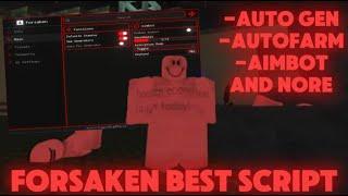 Forsaken Script | Inf stamina, auto generator, Spam Footsteps, Infinite stamina, Autofarm and more