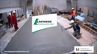 Insulcore Precast concrete wall panels being produced in timelapse by Lafarge Precast Edmonton